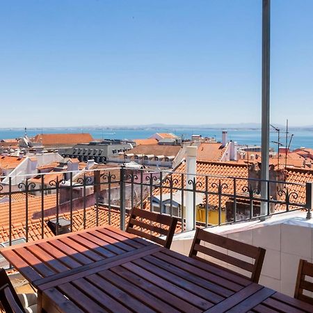 Amazing Rooftop Terrace With River And Historic City View 4 Bedrooms 4 Bathrooms Ac 19Th Century Building Chiado Lisboa Εξωτερικό φωτογραφία
