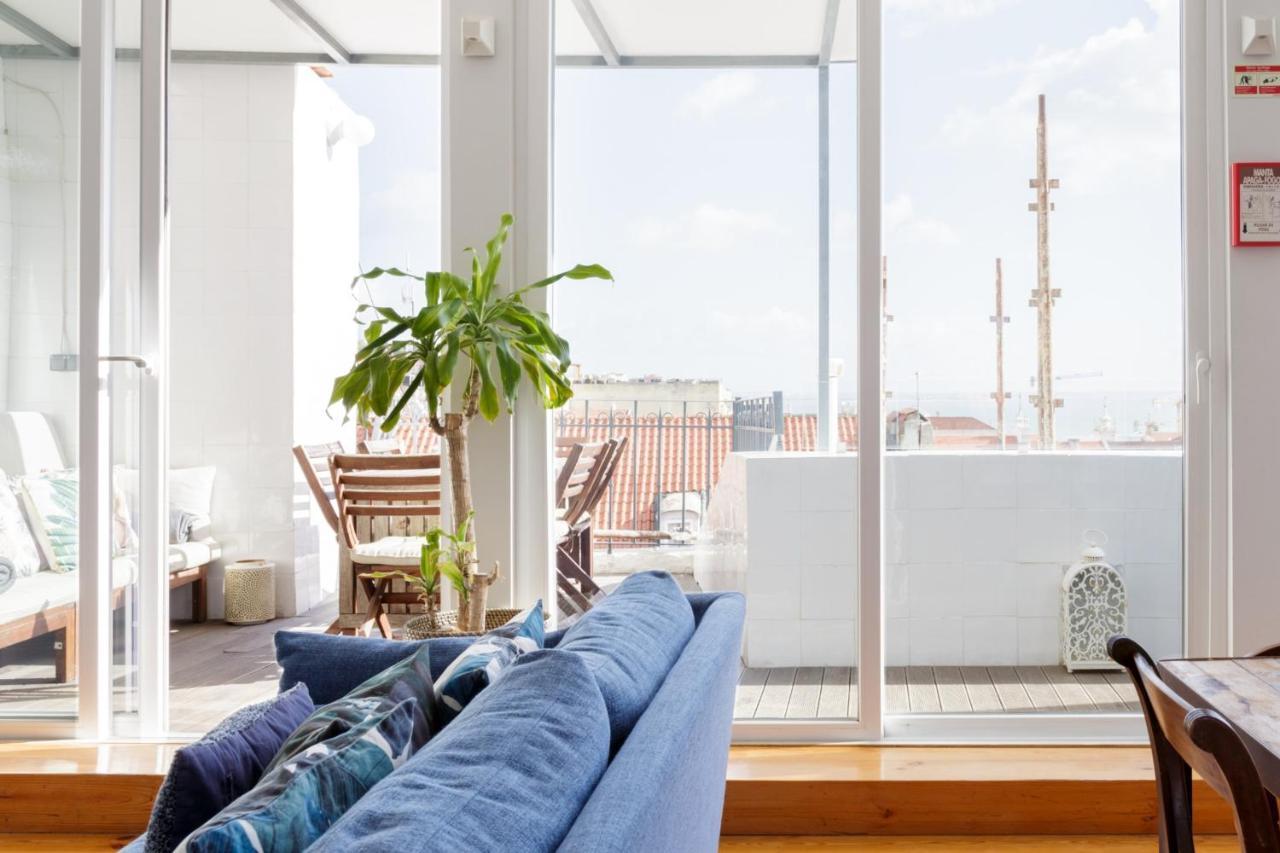 Amazing Rooftop Terrace With River And Historic City View 4 Bedrooms 4 Bathrooms Ac 19Th Century Building Chiado Lisboa Εξωτερικό φωτογραφία