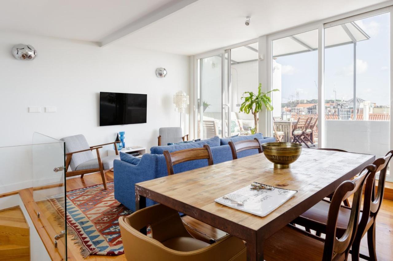 Amazing Rooftop Terrace With River And Historic City View 4 Bedrooms 4 Bathrooms Ac 19Th Century Building Chiado Lisboa Εξωτερικό φωτογραφία
