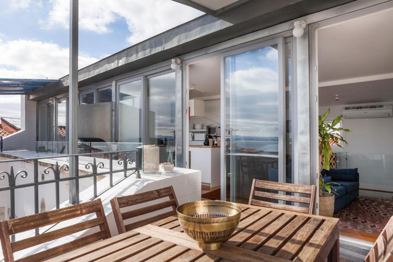 Amazing Rooftop Terrace With River And Historic City View 4 Bedrooms 4 Bathrooms Ac 19Th Century Building Chiado Lisboa Εξωτερικό φωτογραφία