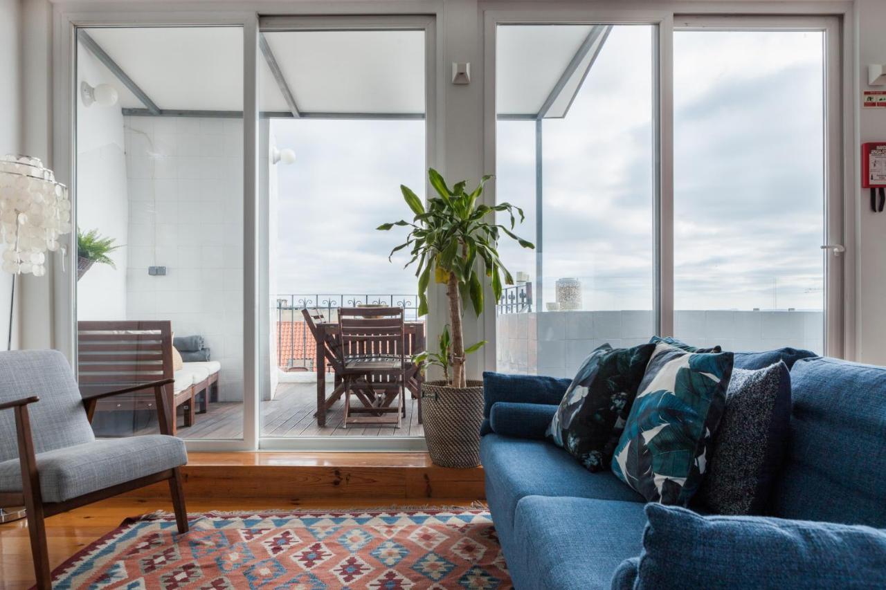 Amazing Rooftop Terrace With River And Historic City View 4 Bedrooms 4 Bathrooms Ac 19Th Century Building Chiado Lisboa Εξωτερικό φωτογραφία