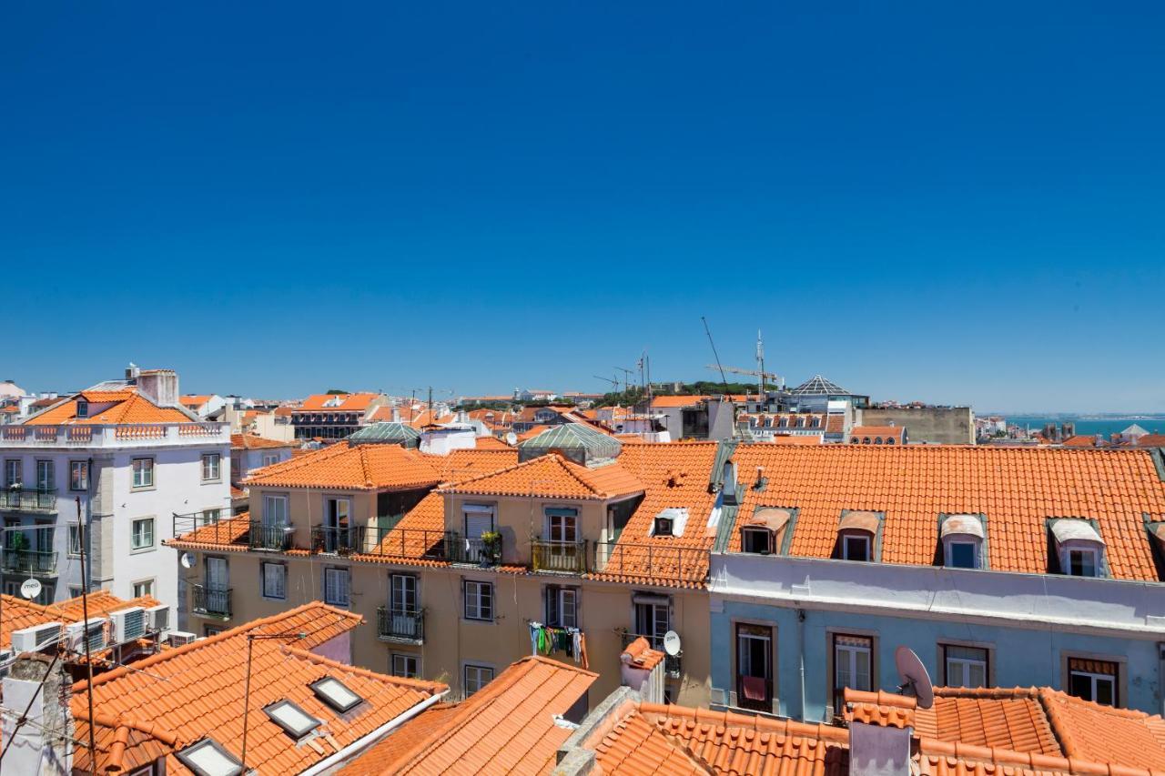 Amazing Rooftop Terrace With River And Historic City View 4 Bedrooms 4 Bathrooms Ac 19Th Century Building Chiado Lisboa Εξωτερικό φωτογραφία