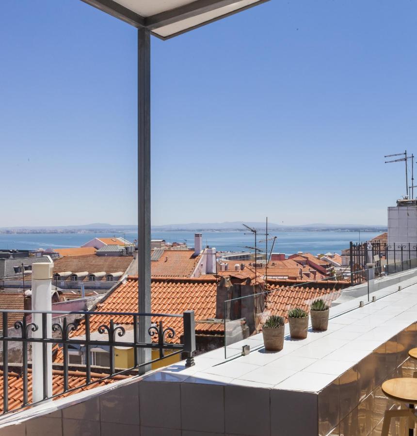Amazing Rooftop Terrace With River And Historic City View 4 Bedrooms 4 Bathrooms Ac 19Th Century Building Chiado Lisboa Εξωτερικό φωτογραφία